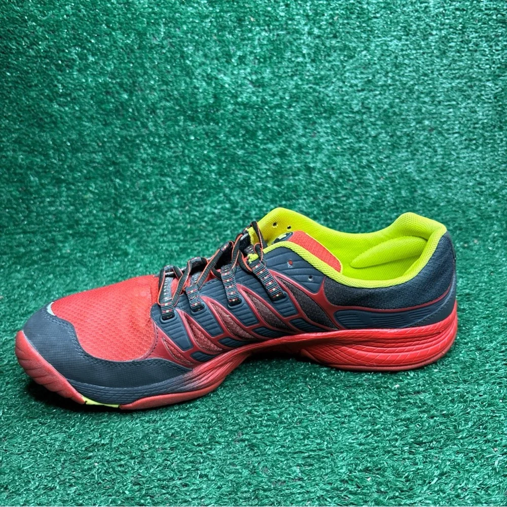Merrell All Out Fuse‎ Red Low Top Barefoot Running Shoes Men's Size 12